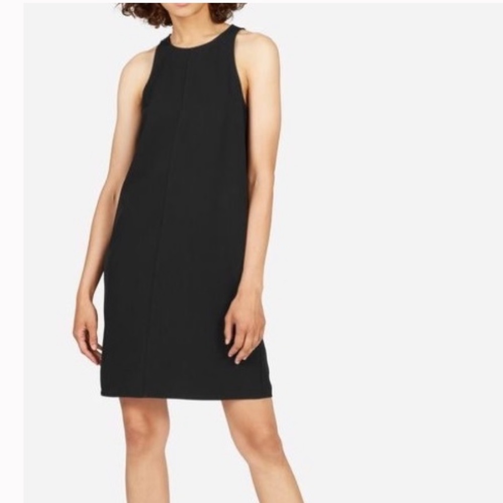 EVERLANE GoWeave high-neck black tank dress